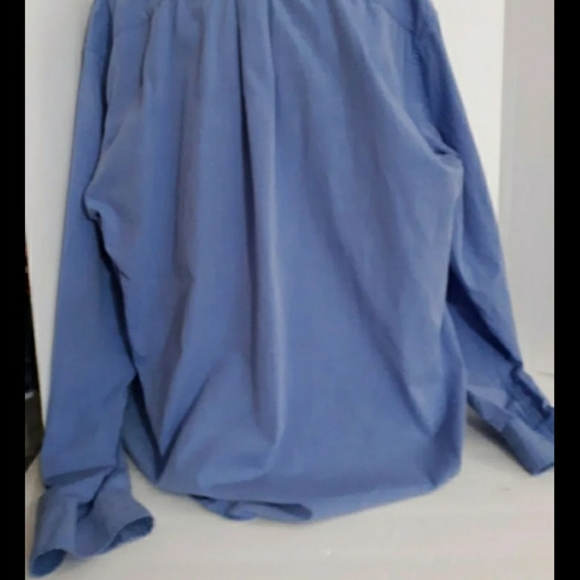 Mens sz Large Abercrombie & Fitch Light Blue white button down shirt Guys top - Picture 6 of 6